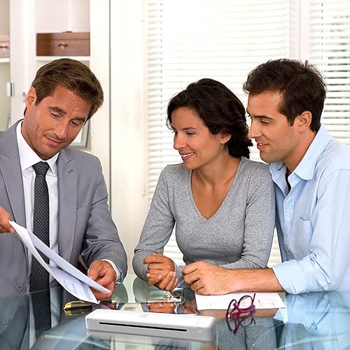 Vista 7 de HPRT Impresoras portátiles inalámbricas para viajes, MT800, compatible con letras estadounidenses de 8.5 x 11 pulgadas y papel A4, impresoras sin