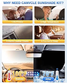 Amazon.com: Canvcle Sunshade for 2021-2025 2026 Acura MDX