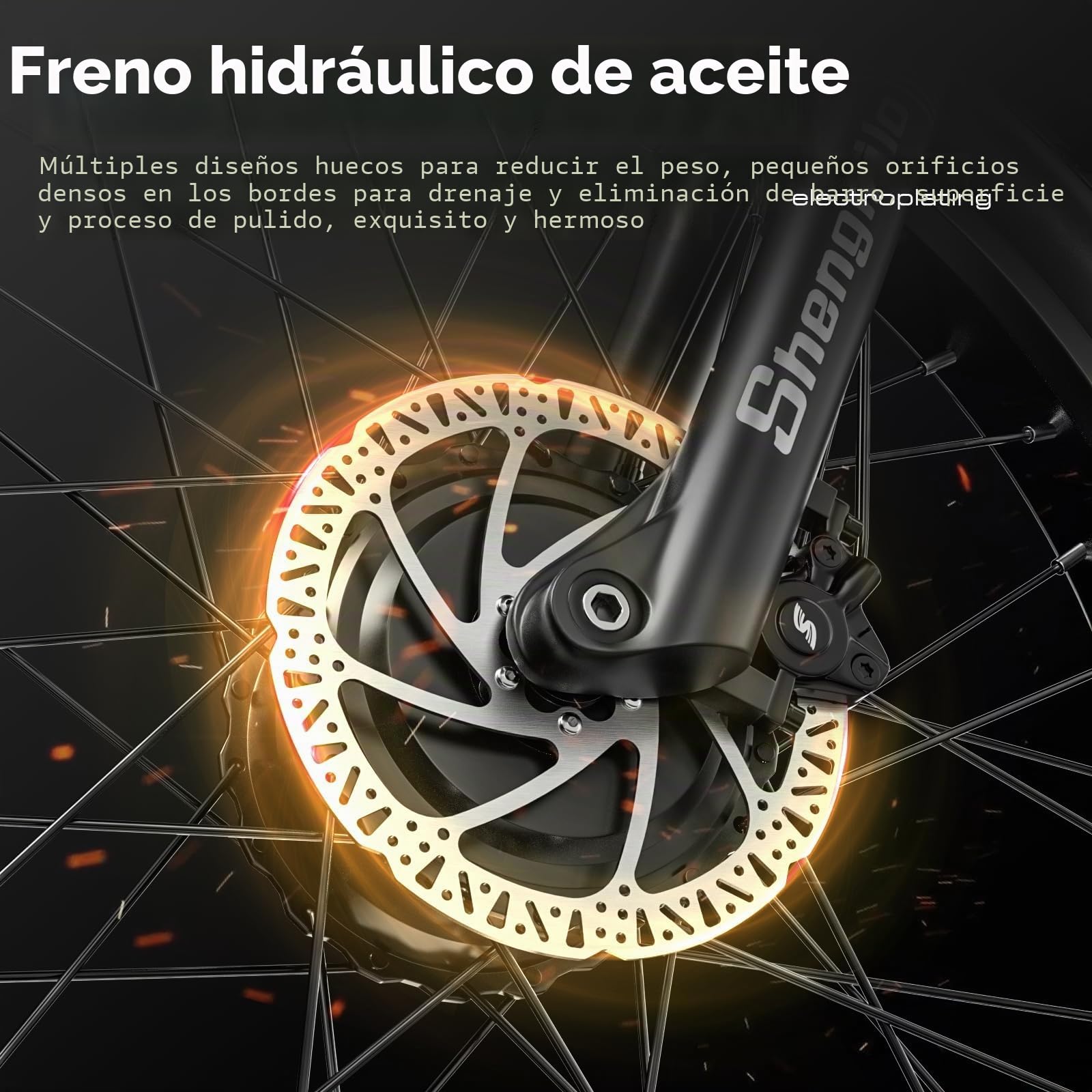 Shengmilo S600 Bicicletas eléctricas, 26 Pulgadas, neumáticos Anchos, batería de 840 WH con batería de Iones de Litio extraíble y 7 velocidades para Adultos y Hombres(Gris Mate)