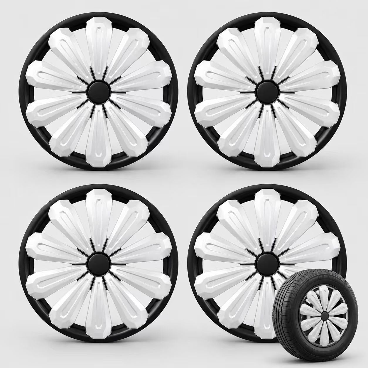 Amazon.co.jp: ホイールカバー 4枚セット 12/13/14/15/16インチ対応 車