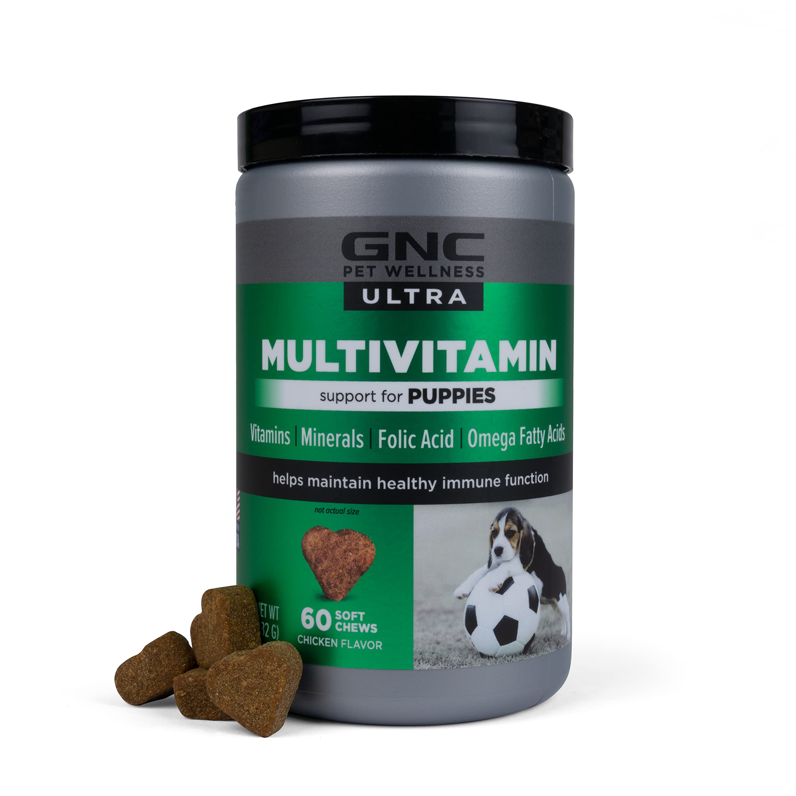 Buy GNC Pets Ultra Multivitamin Soft Chews, Puppies, Chicken Flavor. 60