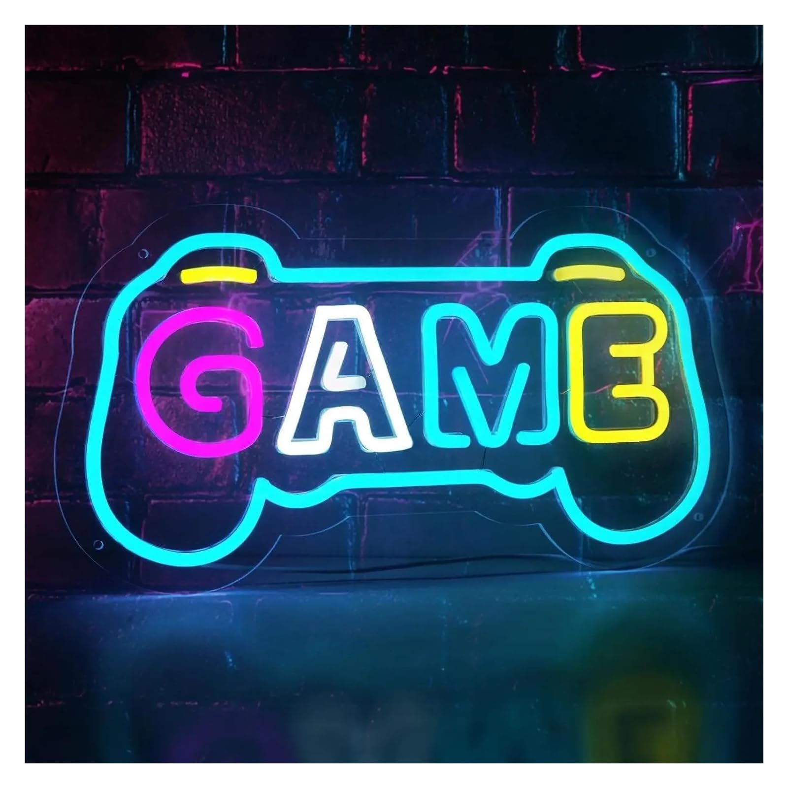 SHOUXI Sign Lamp Gamer Neon Sign for Gaming Room Wall Decor Best for Teenagers Boys Kids 22x41cm