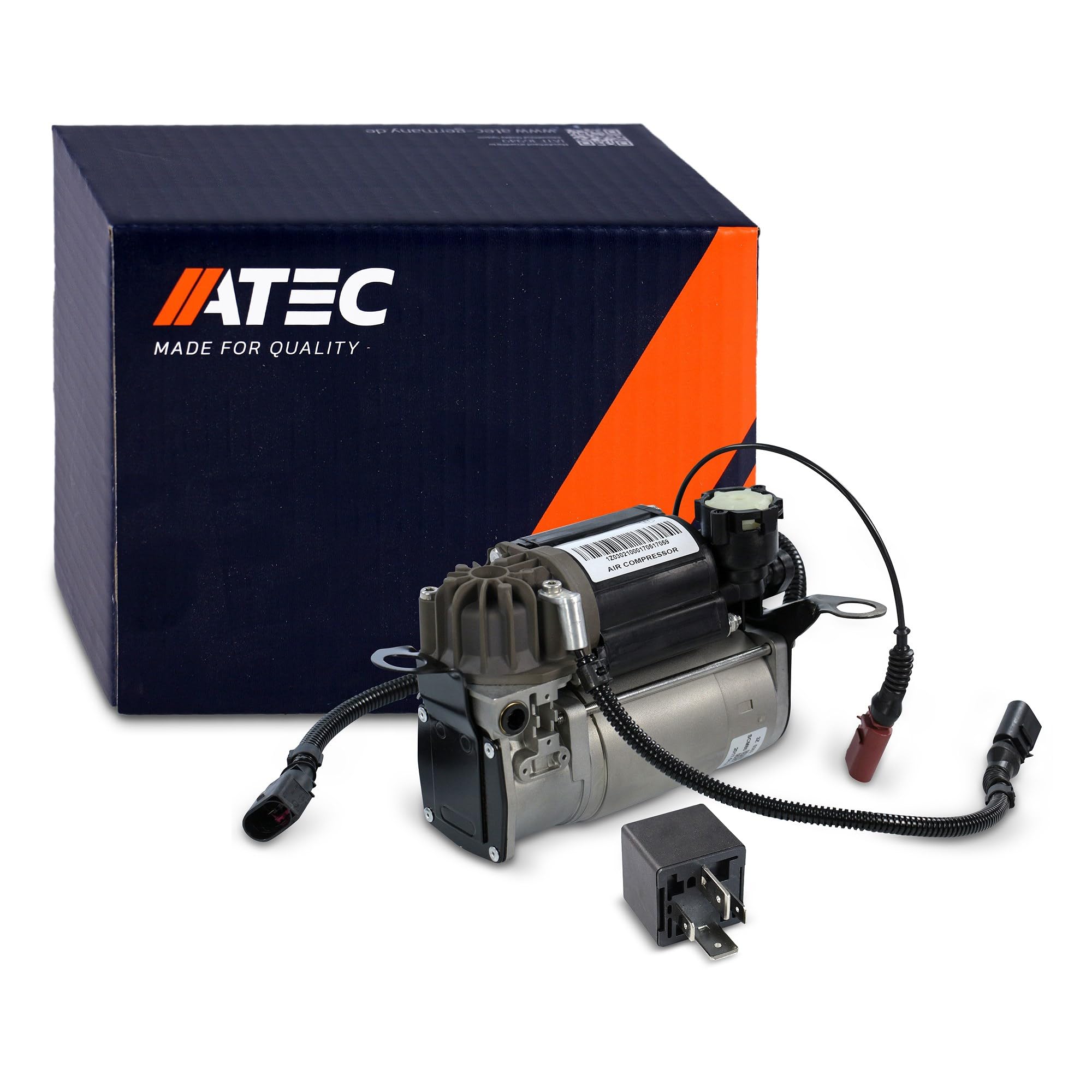 ATEC Germany 1x Compresor para suspensión neumática compatible con AUDI A8 D3 (4E2, 4E8)