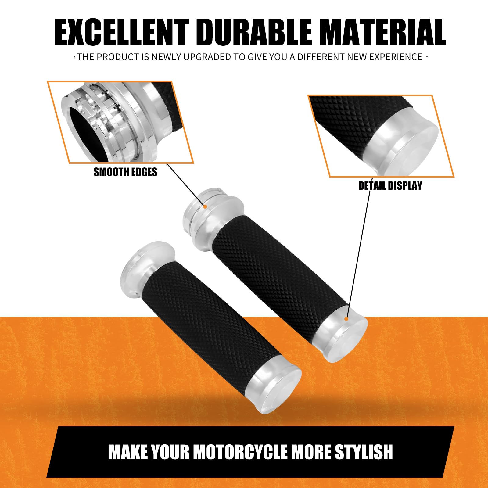 Qiilu Poignées De Guidon Paire D'embouts De Guidon Universels En