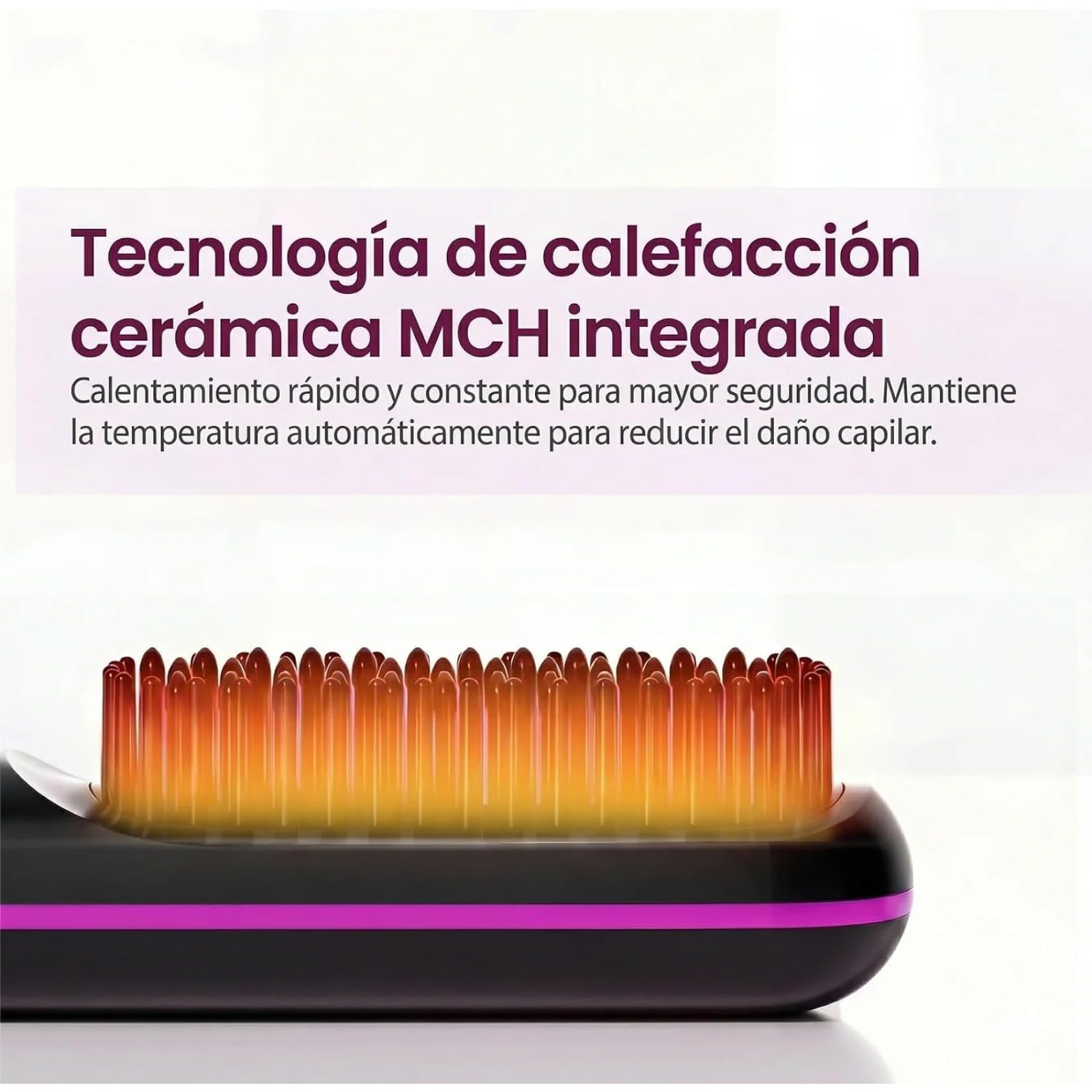 Cepillo Suavelia Para Cabello Corto,﻿3 Modos Con Control Sensible Al, Cepillo De Peinado De Calidad De Salón Para Y Desenredar | Práctico Compañero De Viaje (Negro)