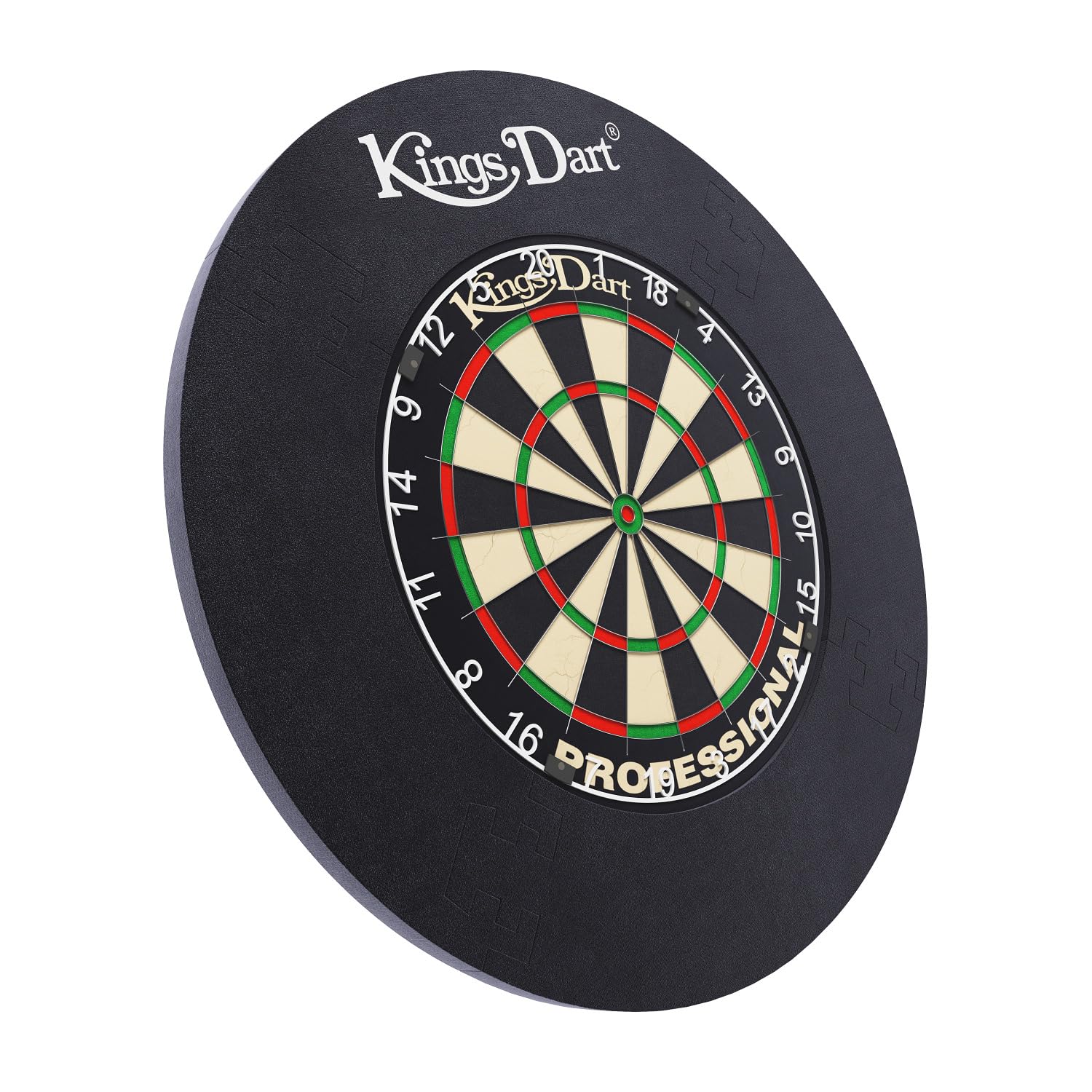 Kings Dart Surround | Auffangring, Backboard für Dartscheiben mit Ø von 45 cm | Schutz für Wand u. Darts | Weicher Kunststoff | Schwarz | 72x72 cm | Gewicht: 1 kg