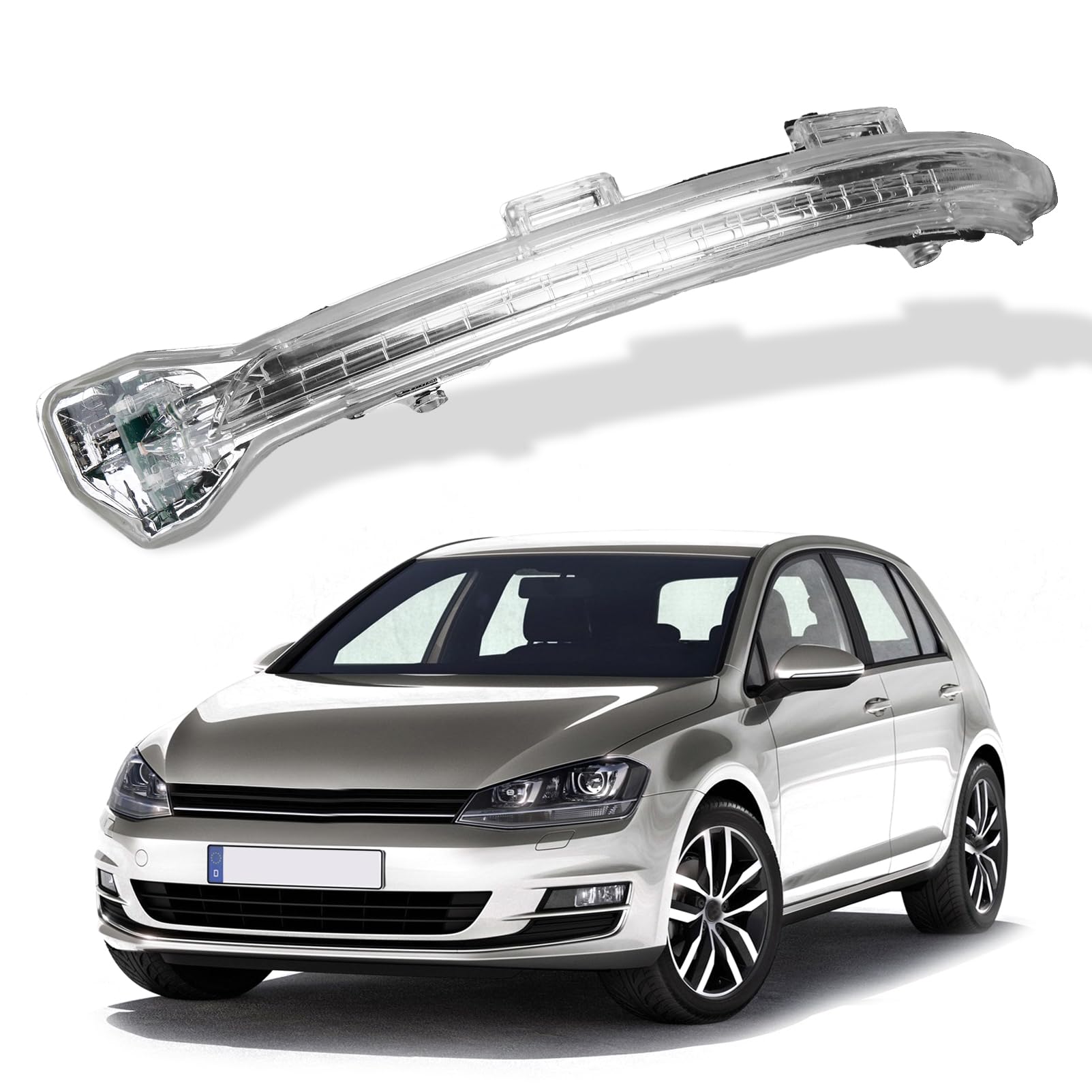 Sinistra Lato Conducente Freccia laterale specchietto retrovisore LED per GOLF 7 2012, T-U-N 2 2015, SPORTSVAN 2014 5G0949101