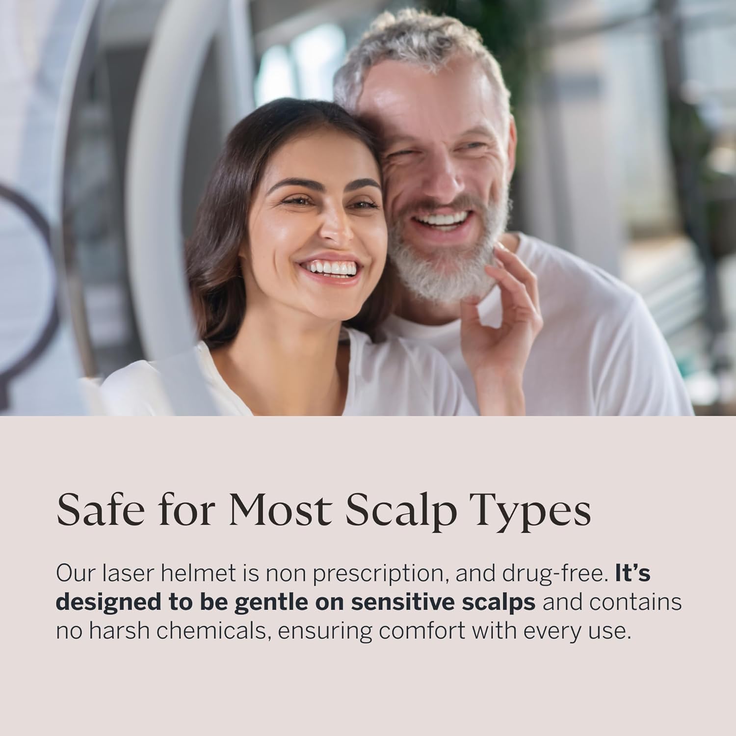 Happy Head Red Light Therapy Hat - Advanced Low Level Laser Helmet - Comfortable, Non-Invasive Use at Home - Enhances the Appearance of Fuller-Looking Hair