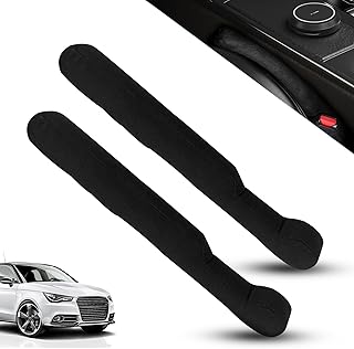 Uisky AA Car Seat Gap Filler, Car Seat Organizer Front Seat Gap Filler, Between Seat and Console Gap Filler for Stop Things Dropping,Universal Seat Gap Filler Set of 2 Interior Accessories （Black）