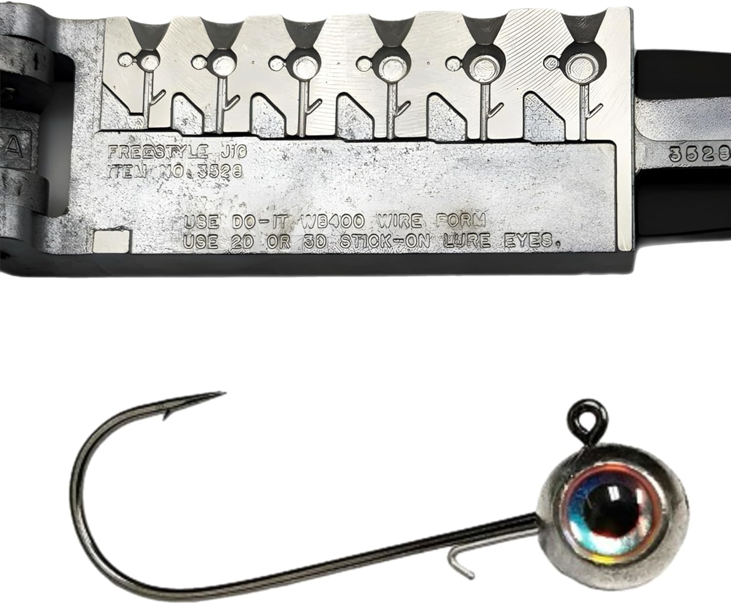 Do It Mold Freestyle Jig Multiple Collar: Wire Holder 1 Each Size 1/32 – 1/16 – 3/32 – 1/8 – 5/32 – 3/16 oz. - 6 Cavities Total