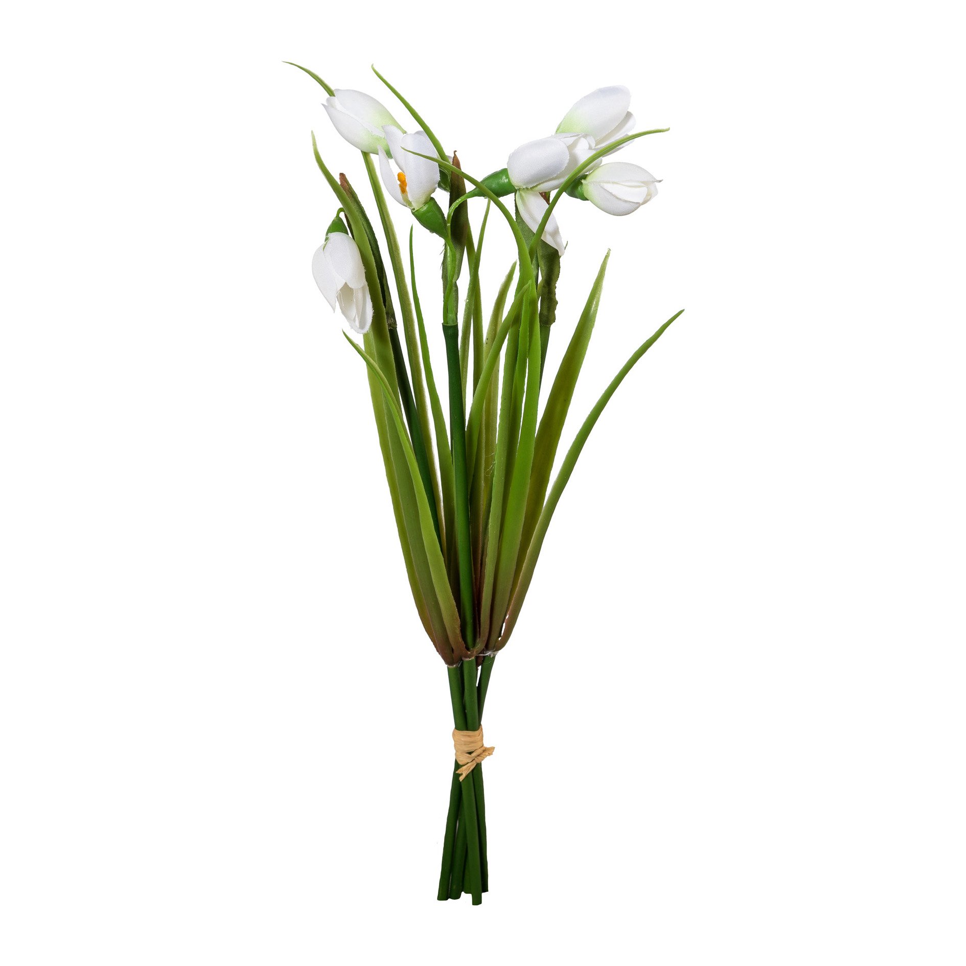 Kunstblumen SCHNEEGLÖCKCHEN Bund 30 cm. Bund mit 5 Frühlingsblumen. Küche, Haushalt & Wohnen