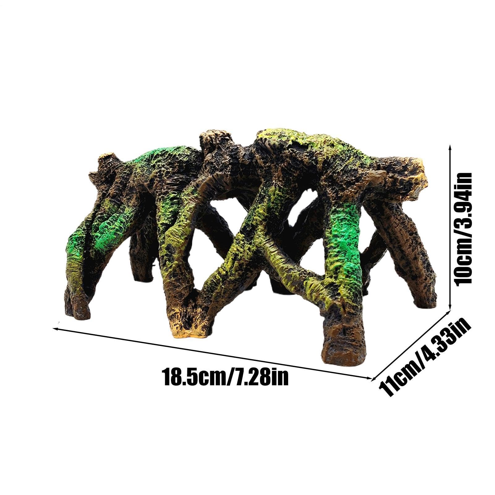 Generico Grotta per Pesce Betta Grotta Rettili a Forma di Radice Albero | Ornamento Artificiale per Acquario Per Allevatori, Appassionati, Principianti, Negozi di Pesca, Negozio, Casa, Ufficio,
