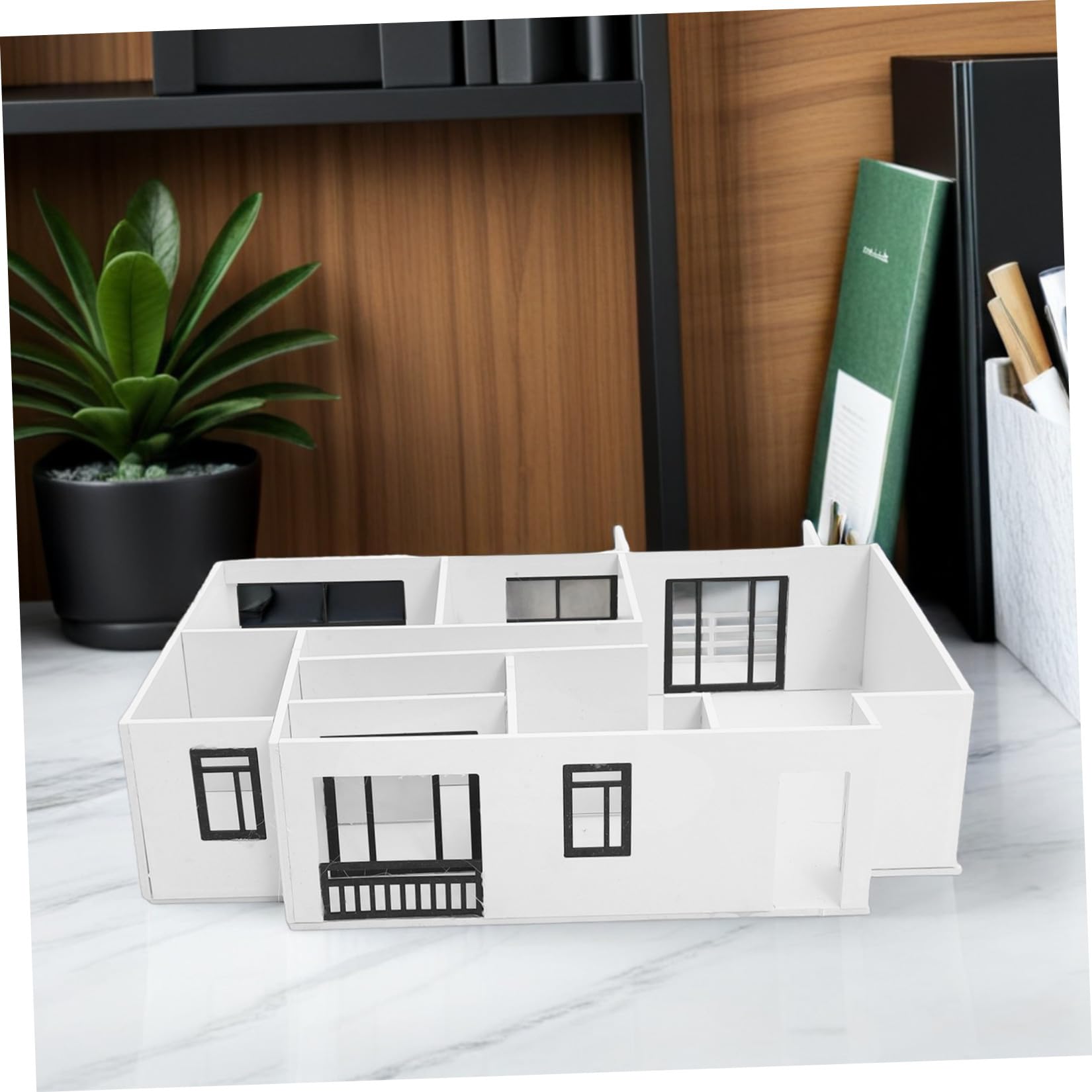 BESTYASH Modello Architettonico Interno 1:25 in Pvc e Acrilico, Kit Fai da Te per Assemblaggio Facile, Materiale per Attività Educative e Sviluppo Consapevolezza Spaziale
