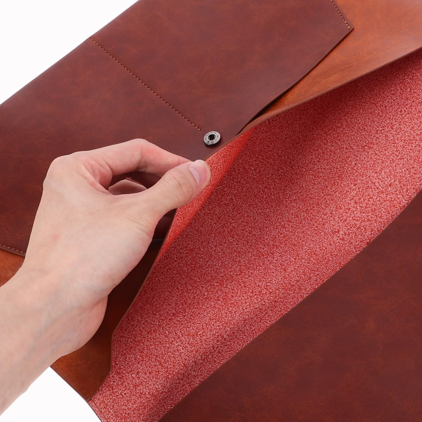 A4 Bolsa de Archivos de Oxford Marrón, Resistente y Práctica