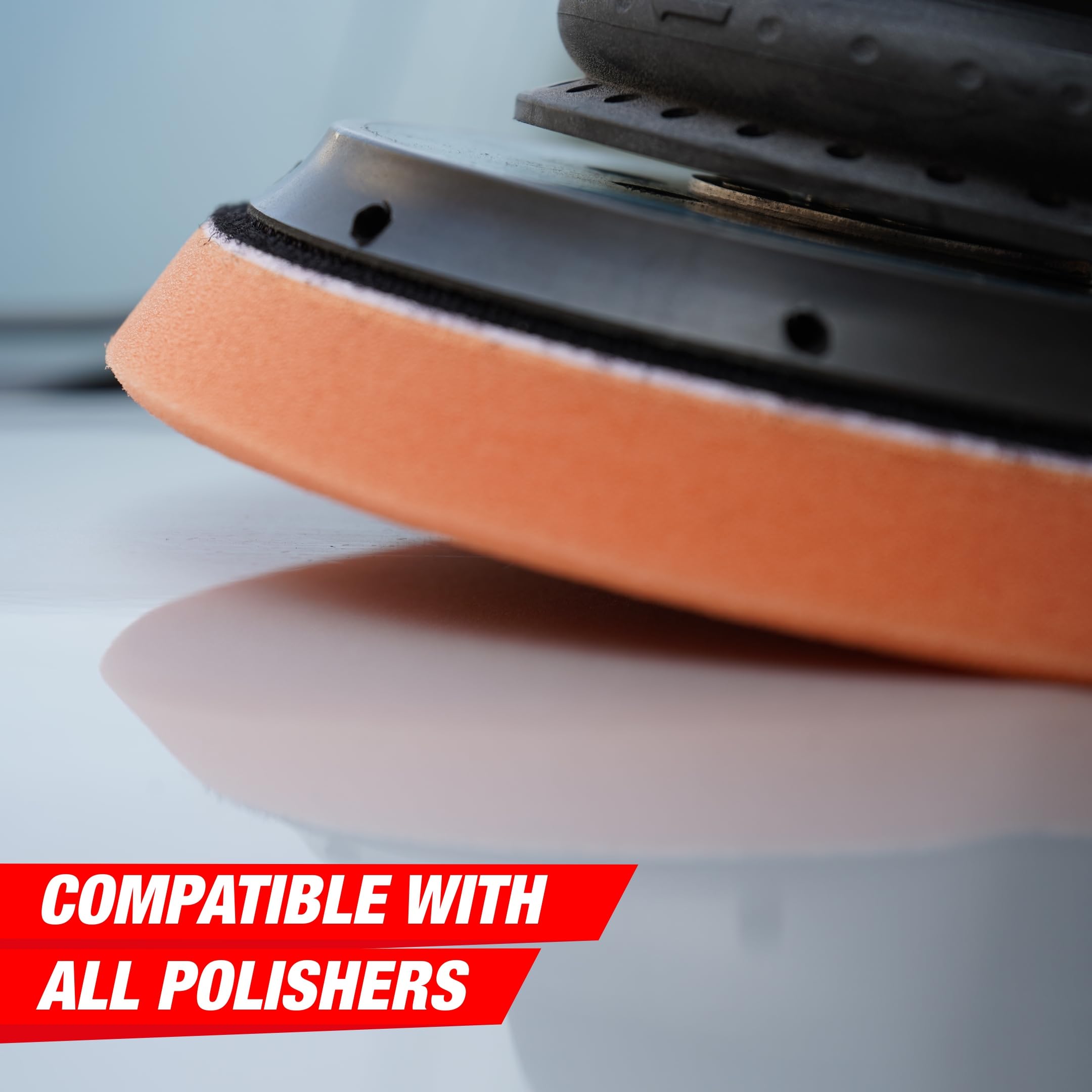 Wavex 5-Inch Hard Cut Foam Pad for Car | Low Profile 20mm Design for Extreme Performance | High-Density Foam for Aggressive Cutting | Compatible with DA & Rotary Polisher | Washable & Reusable 2
