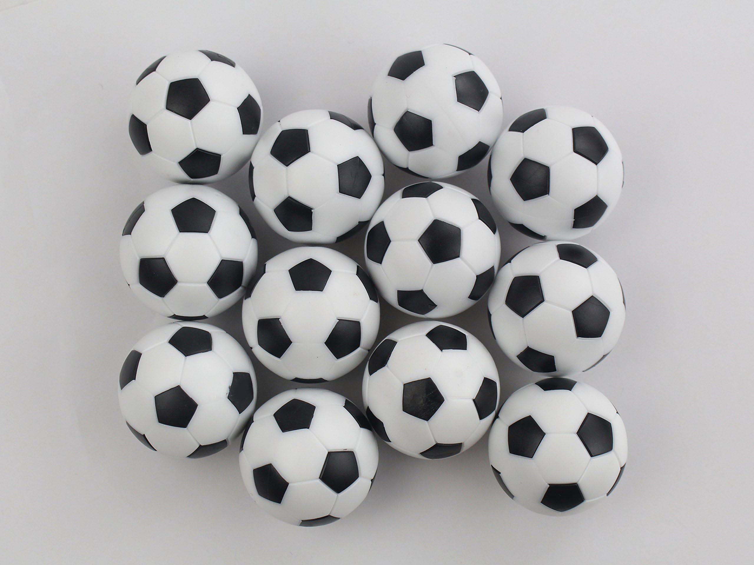Early Buy Table Soccer Foosballs Mini Black and White Replacement Balls 36mm Official Foosball 12 Pack - Image 4