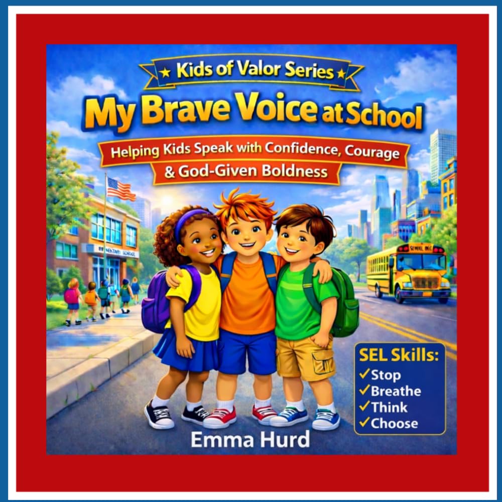 My Brave Voice at School: A Children’s Book About Confidence, Speaking Up, and Overcoming Fear (Kids of Valor Series): Helping Kids Speak with Confidence, Courage & God-Given Boldness