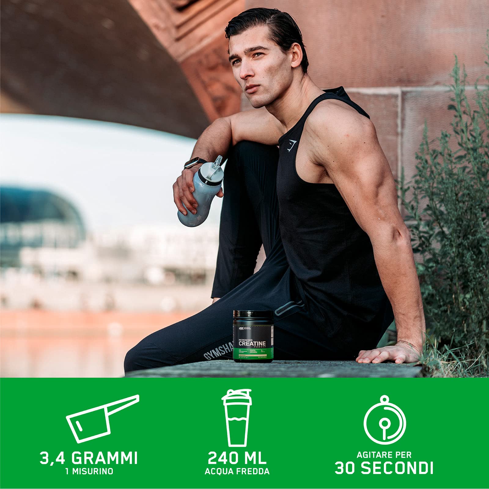 Optimum Nutrition 100% Gold Standard Isolate Proteine Whey in Polvere con BCAA Vaniglia 930g 31 Porzioni + Micronised Creatine Monohydrate per la Performance Non Aromatizzato 317g 93 Porzioni