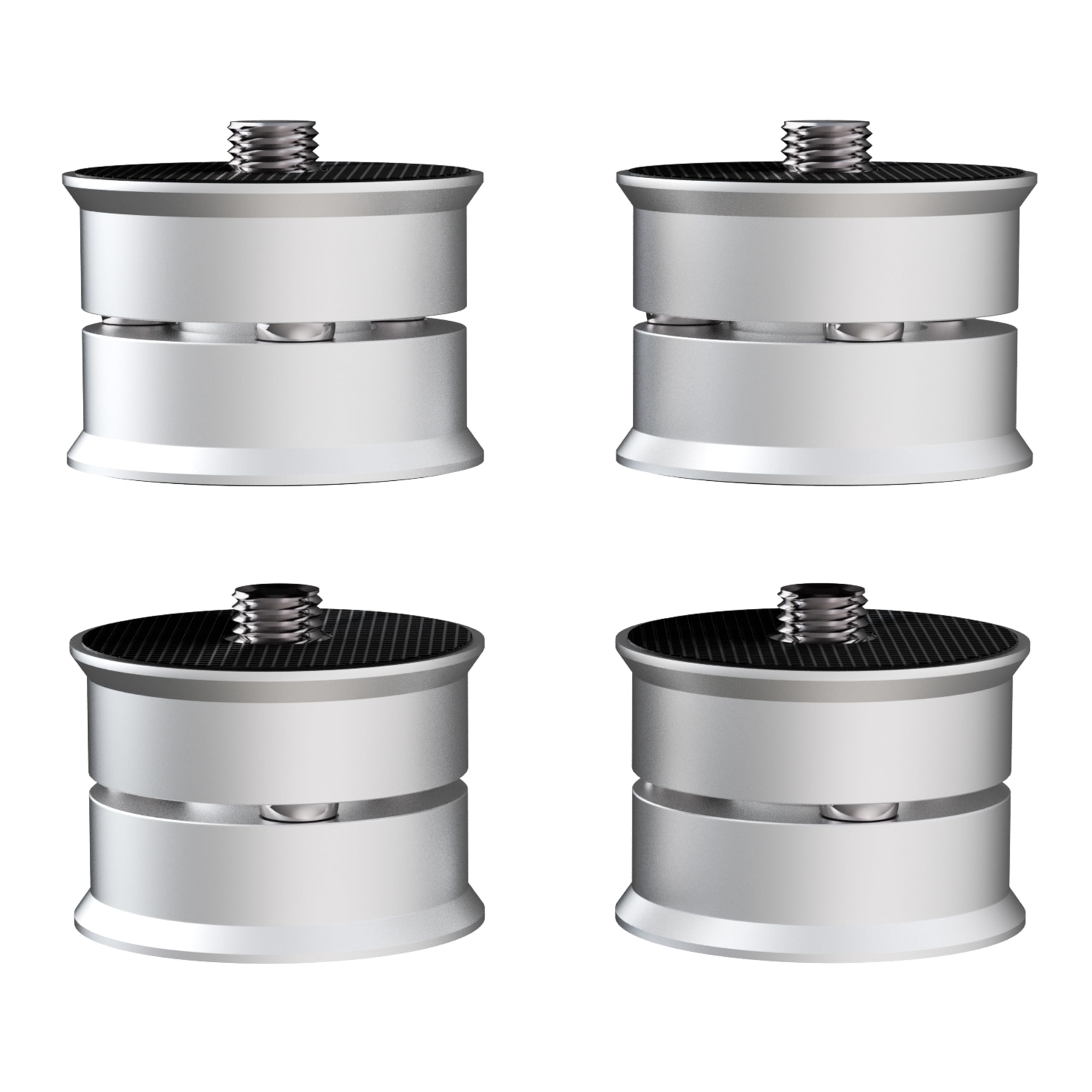 Monosaudio SP3924S HiFi Isolationsfüße 4 Stück, Aluminium Stoßdämpfer 39x24mm, Bis 200kg Belastbar für Verstärker Plattenspieler Subwoofer Lautsprecher
