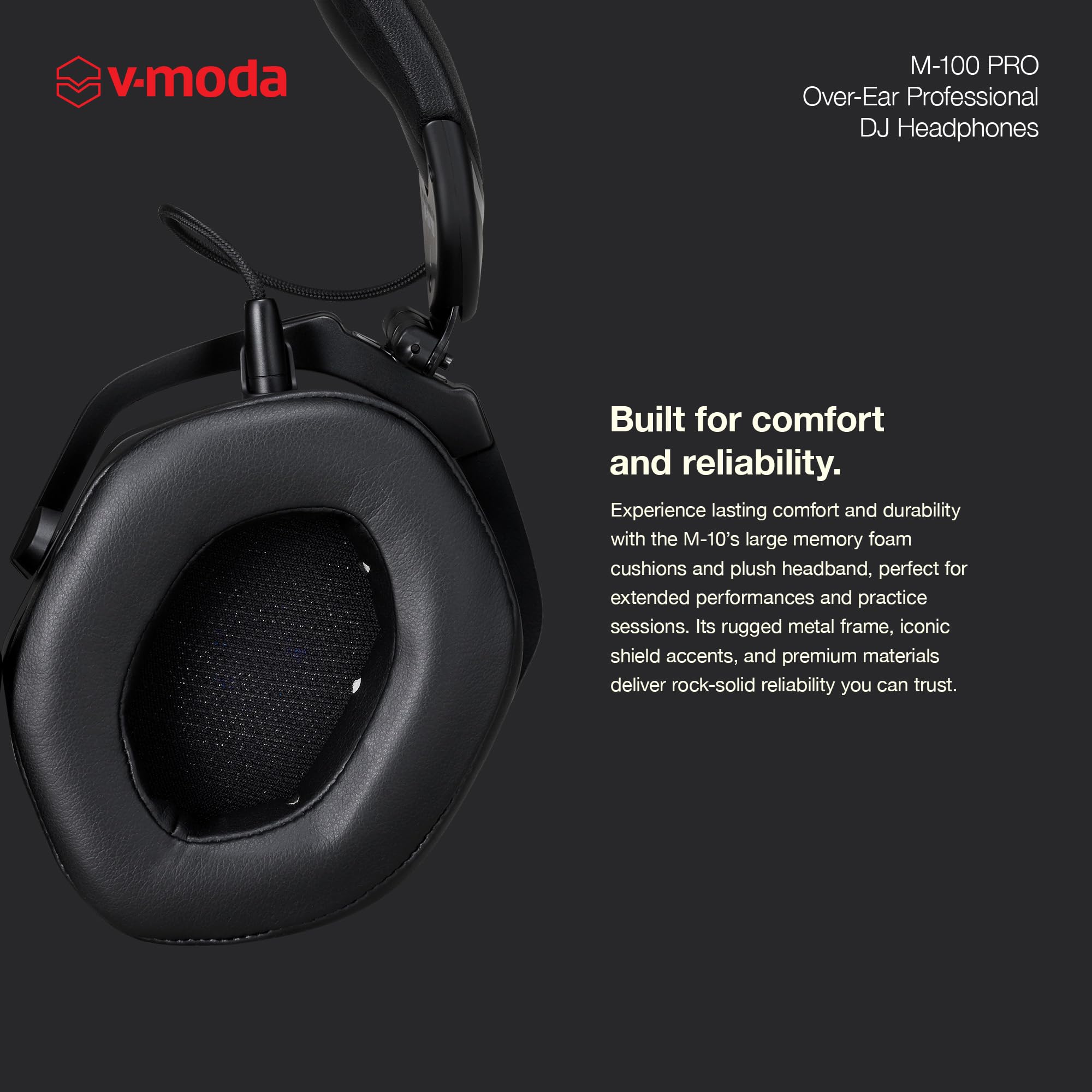 V-Moda M-100 PRO | Fones de ouvido profissionais Over-Ear DJ