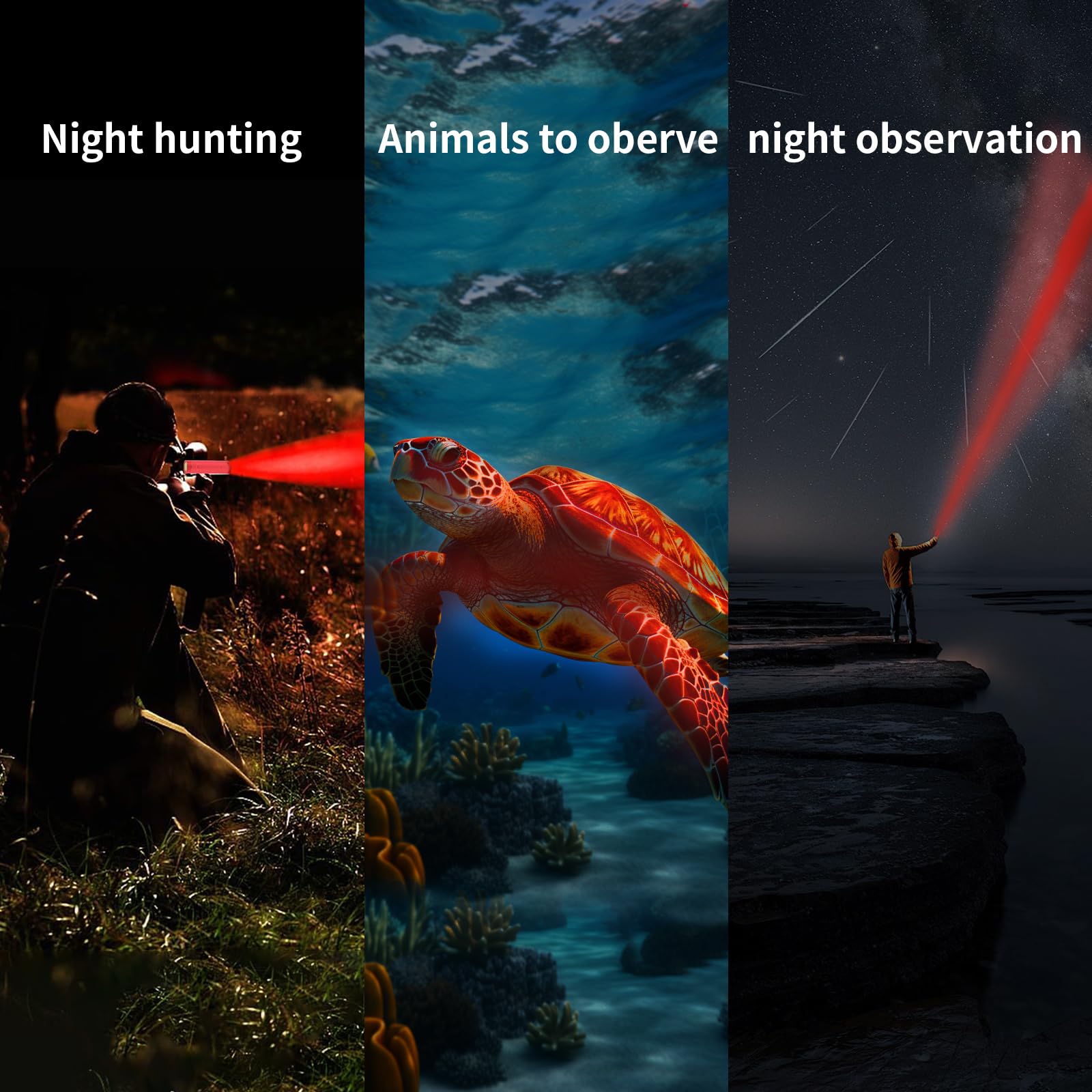 Paquete de 6 linternas LED de luz roja mini, linterna roja para astronomía, aviación, observación nocturna y más