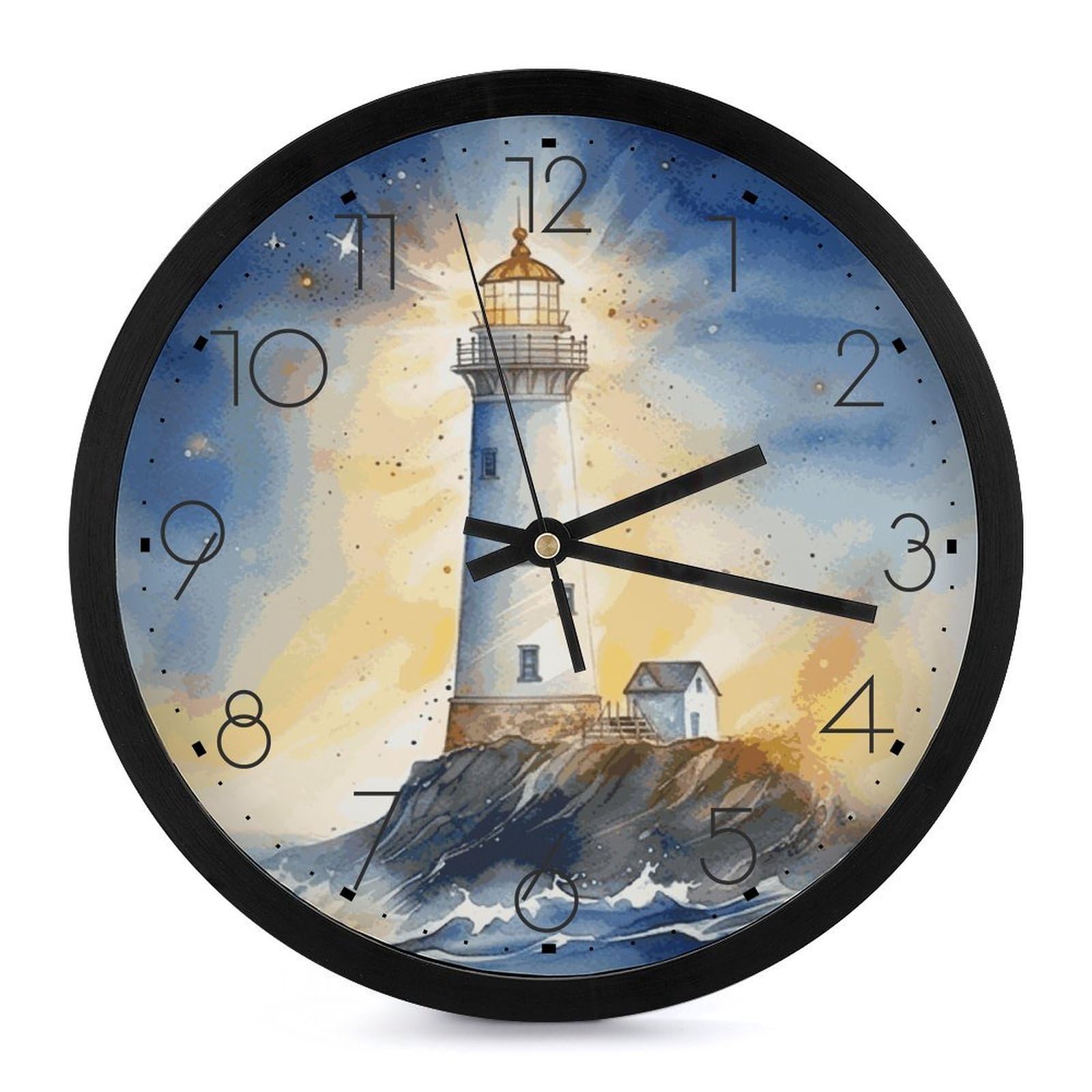 Horloge murale sans tic-tac silencieuse grand cadran contre les bruits
