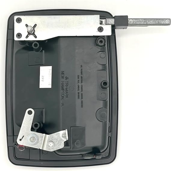 TriMark RV Door Handle 36285-02 for motorhomes and Campers fits PTL RV Doors - Exterior Handle with Hardware only - RV Outside Door Handle with Full Length deadbolt