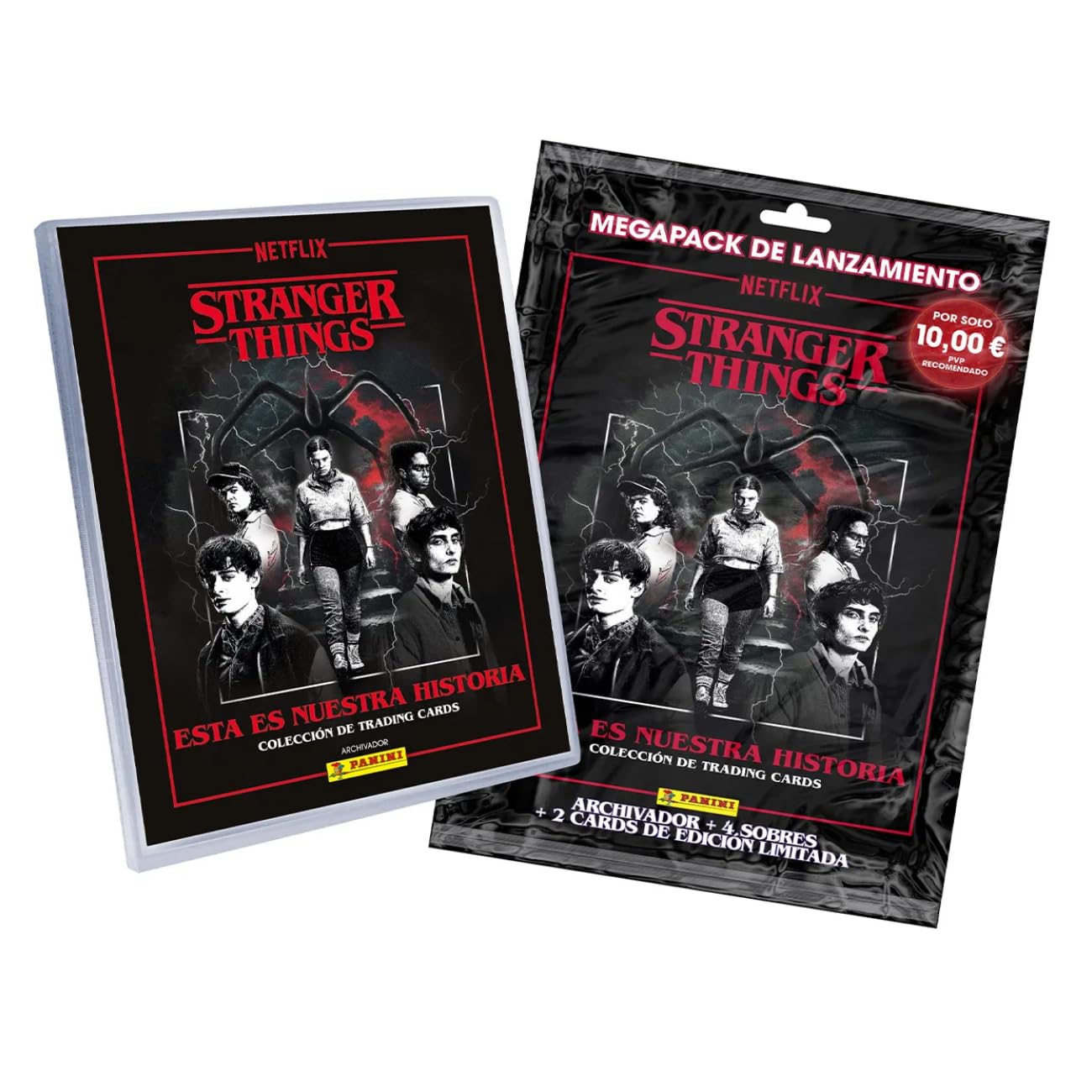 Album Stranger Things Cromos | Megapack Stranger Things Panini Trading Cards 2026 | Album Cromos Colección Oficial Netflix + 4 Sobres + 2 Cartas Edición Limitada — view 3