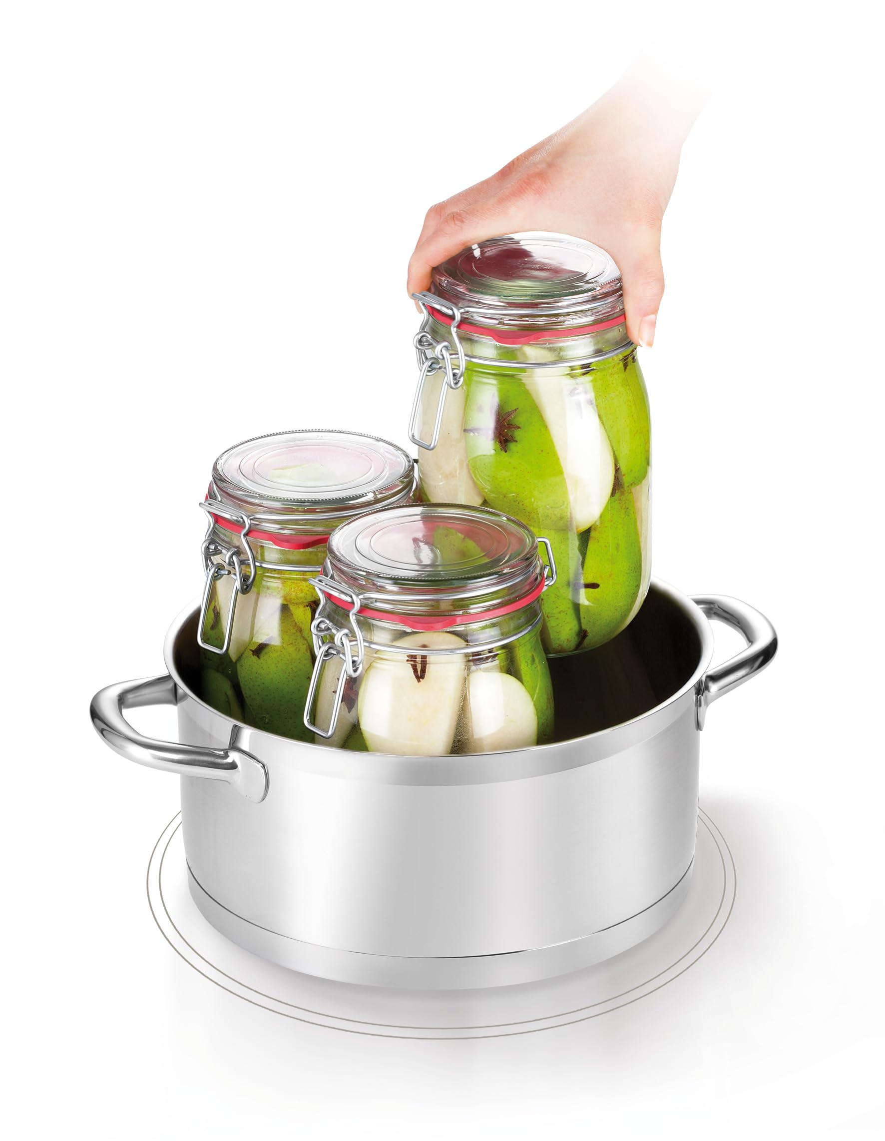 Tescoma 895260 Set di conserve Della Casa con termometro, plastica, bianco, 25,5 x 12 x 24 cm