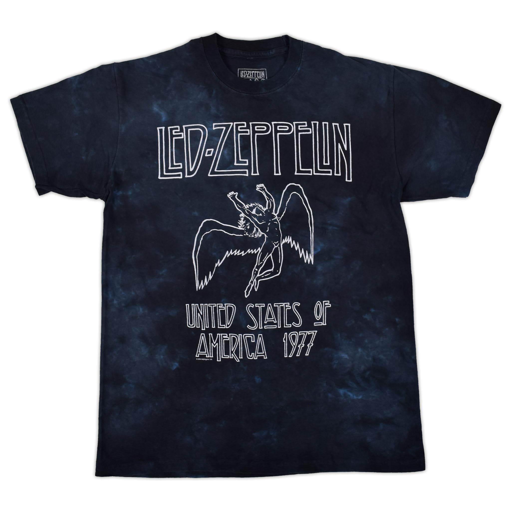 mens Led Zeppelin Usa Tour 77 Tie Dye Short Sleeve T-shirt T-Shirt