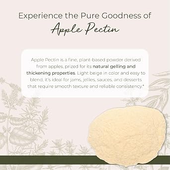 Starwest Botanicals Apple Pectin Powder, Thickens Sauces - Bulk 1 lb Bag