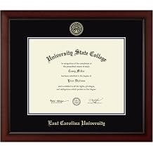 East Carolina Gold Embossed Diploma Frame, 11 X 14, Cherry, Seal