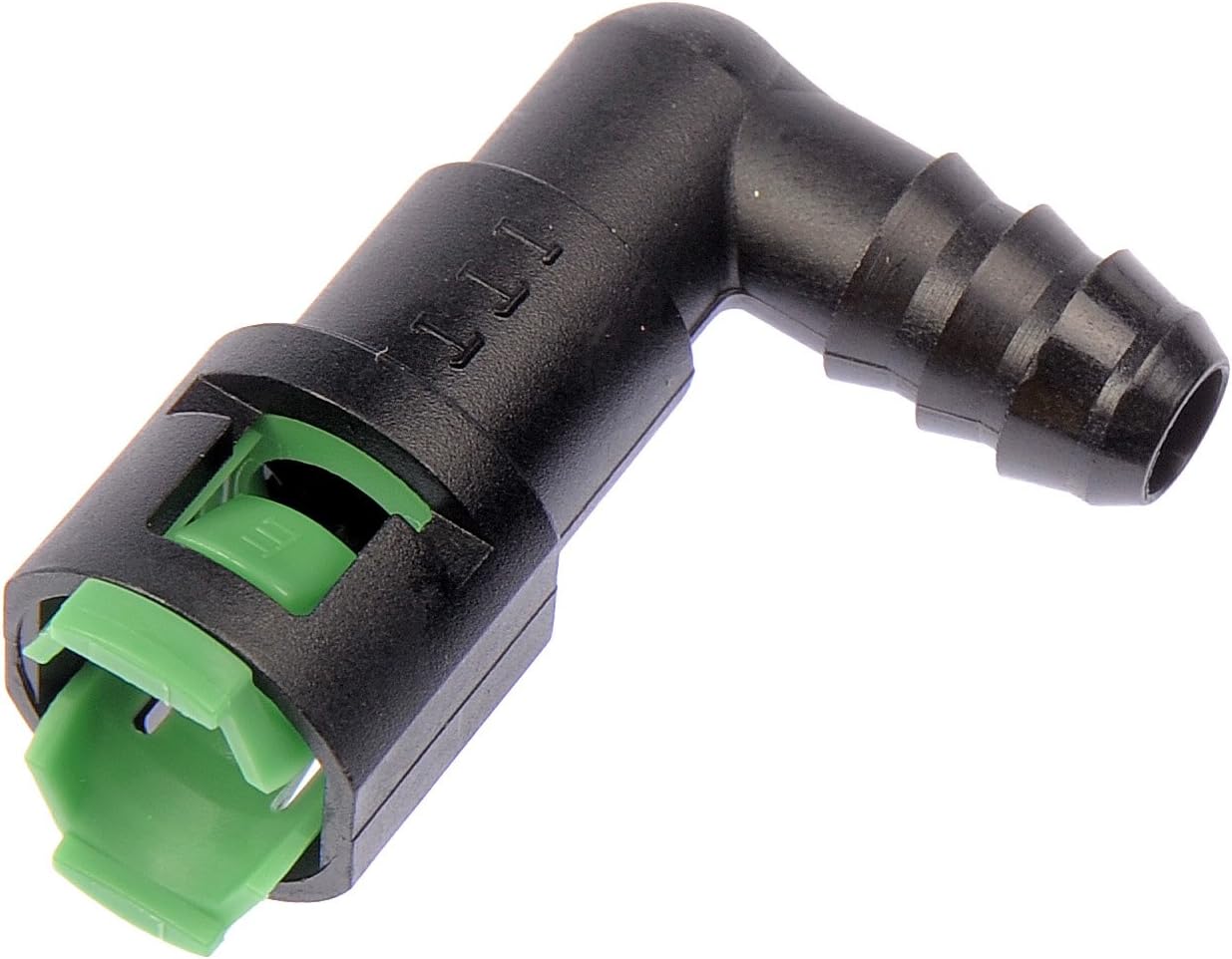 Dorman 800-092.5 5-Fuel Line Quick Connector 90 Degree Angle 5/16In Steel To 3/8In Nylon Tubing, 5 Pack Universal Fit