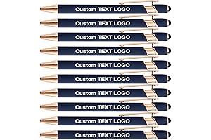 100 Pack Custom Logo Pens, Personalized Ballpoint Pens Bulk with Name Text...