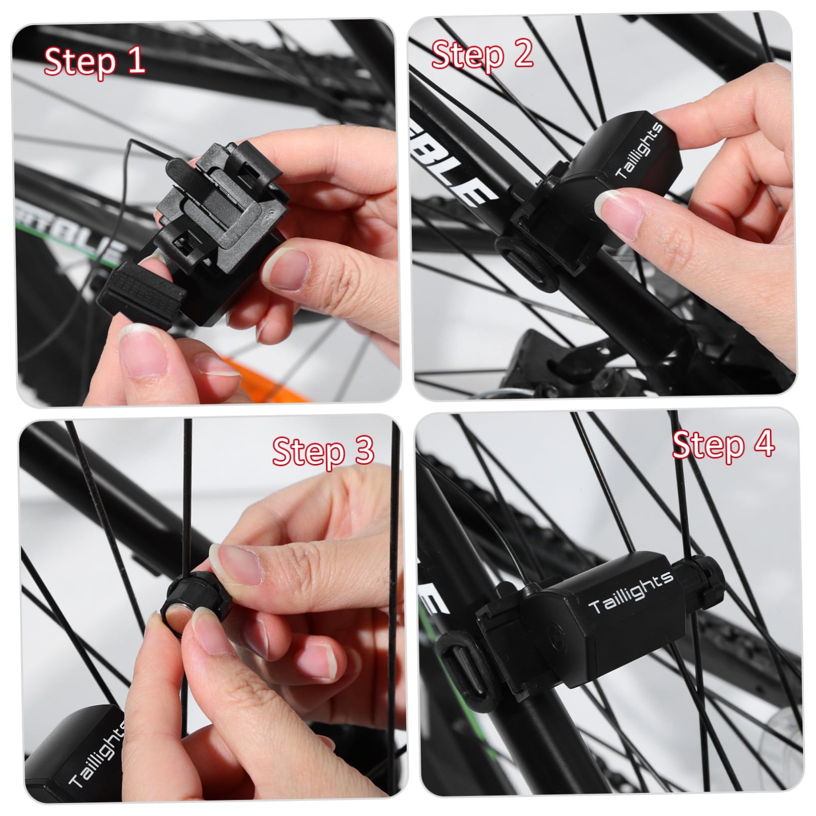 Sosoport Posteriori per Biciclette LED Fanale Posteriore Leggero Coda Ciclismo Lampeggiante Accessorio per Bici per Bici Materie Plastiche Tecniche di Alta qualità