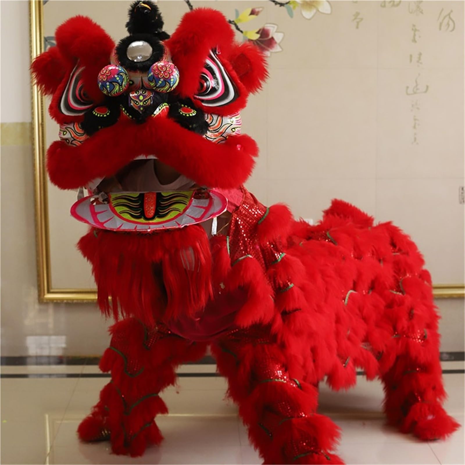 Drago Cinese per Feste Costume da Ballo del Leone Drago Cinese for Gli Sport all'Aria Aperta Capodanno for Adulti Feste Cinesi in Italia