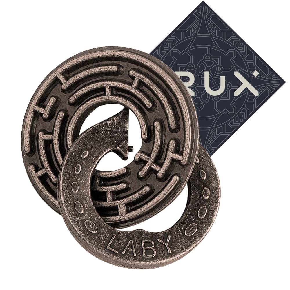 Hanayama and CruxCast Laby Puzzle - Level 5 of 6 - Very Difficult - Includes Sticker