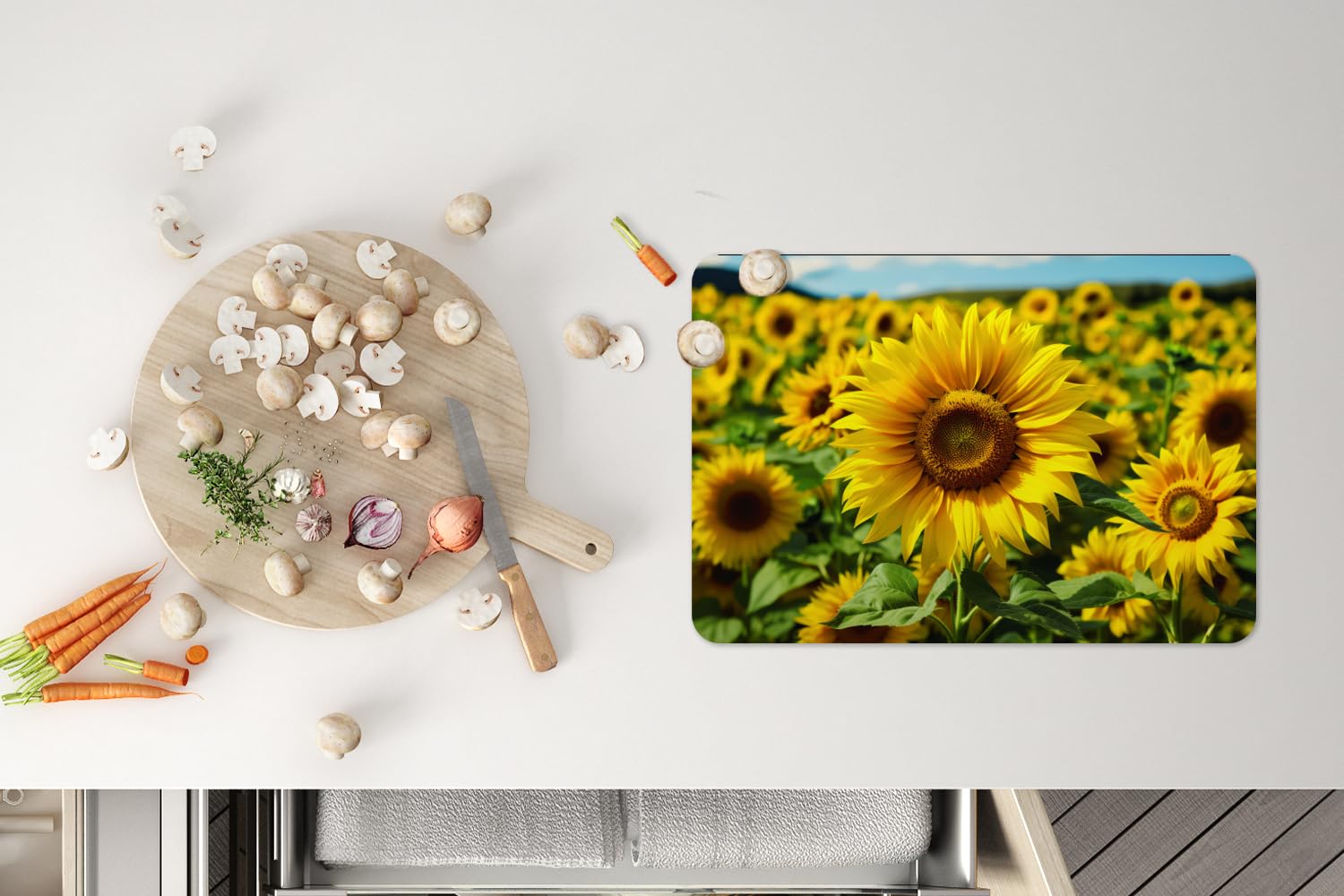 Set 6 Tovagliette Americane Lavabili 45x30 Cm – In Vinile Antiscivolo, Impermeabili, Proteggono Da Graffi E Calore – Motivi Blu Di Delft, Giallo Antico – Per Cucina E Sala Da Pranzo
