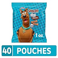 Vista 3 de Kellogg's Scooby-Doo! Graham Cracker Snacks, Cinnamon, Made with Whole Grain, (1 Oz Bag), 40 Bags