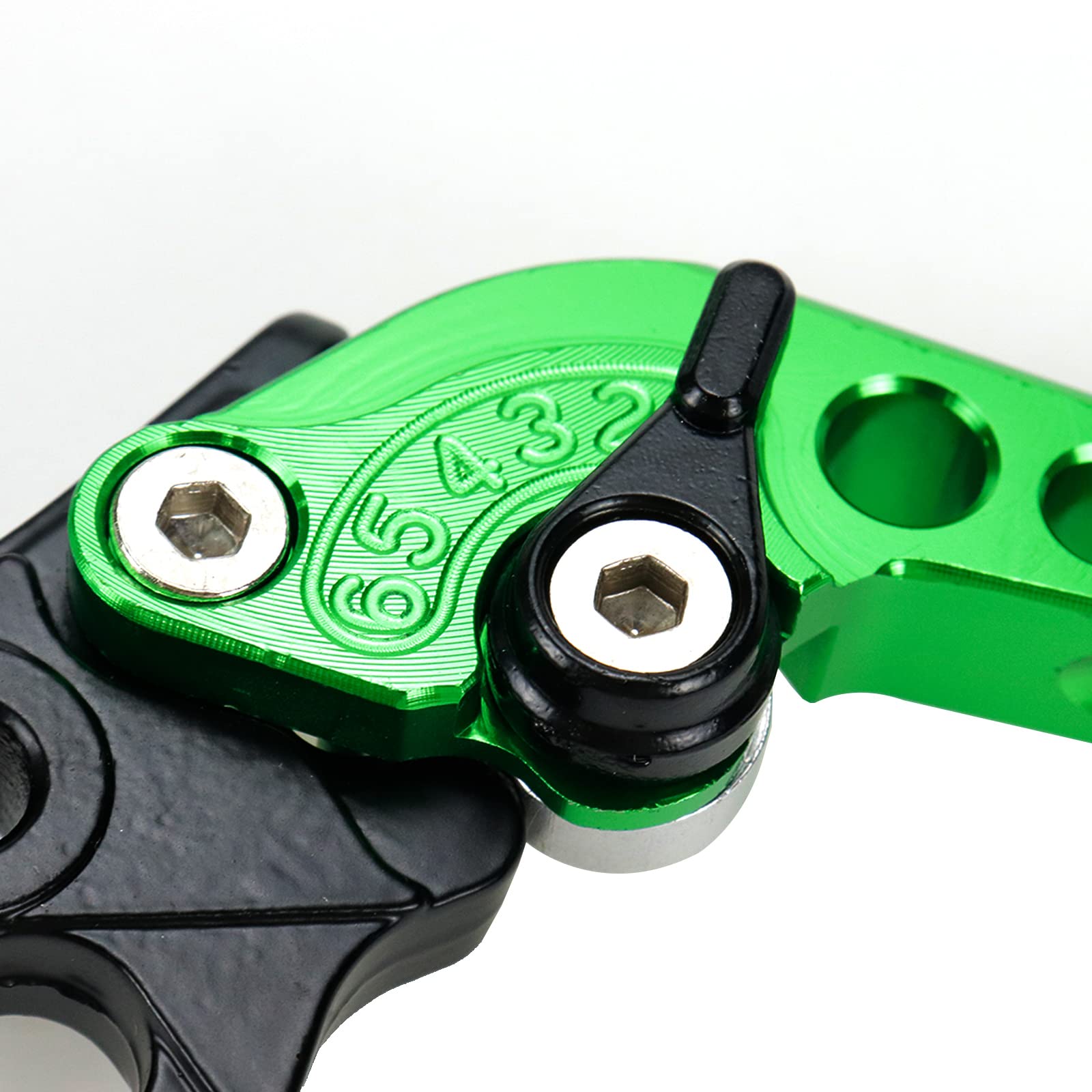 Modengzhe Levier de frein pour moto en alliage d'aluminium - Poignée de frein et d'embrayage (vert)