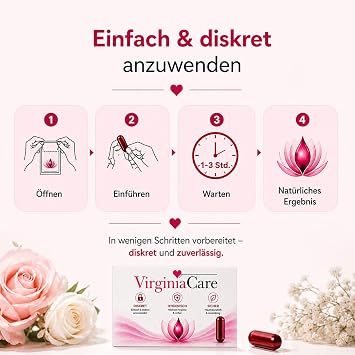 VirginiaCare 5-Piece Care Set - Gel Capsules & Accessories - Discreet Use Skin-Friendly Formula for Situational Use