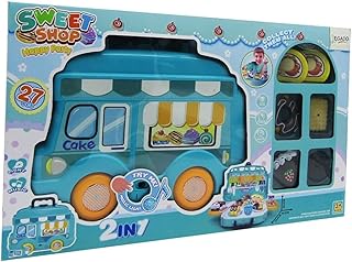لعبة متجر الحلوى على شكل شاحنة للأطفال 36778-137 لون أزرق