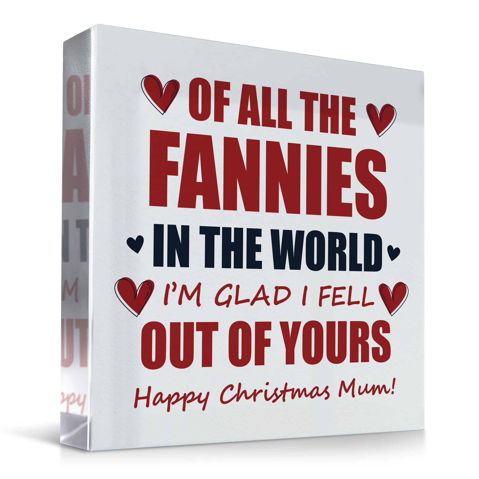 Red Ocean Funny Gift For Mum For Christmas Acrylic Plaque Mum Gifts From Daughter Son Gifts Christmas Joke Rude Funny Keepsake