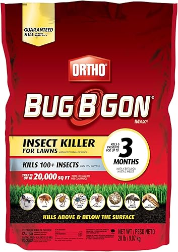 Ortho Bug B Gon - Asesino de insectos para céspedes3. Mata hormigas, pulgas, garrapatas, chinches, grillos topos y gusanos cortadores - Uso en