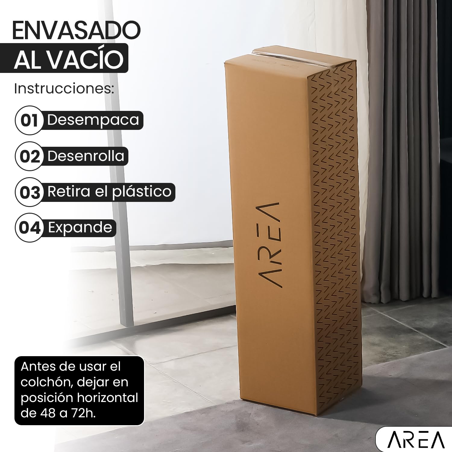 unycos - Area | Colchón Viscoelástico de Última Generación, Medida 200x200 cm, Altura 32 cm - Propiedad Transpirable, Antiácaros, Memory Foam, Núcleo de Muelles Ensacados, Termorregulador (Cloud)