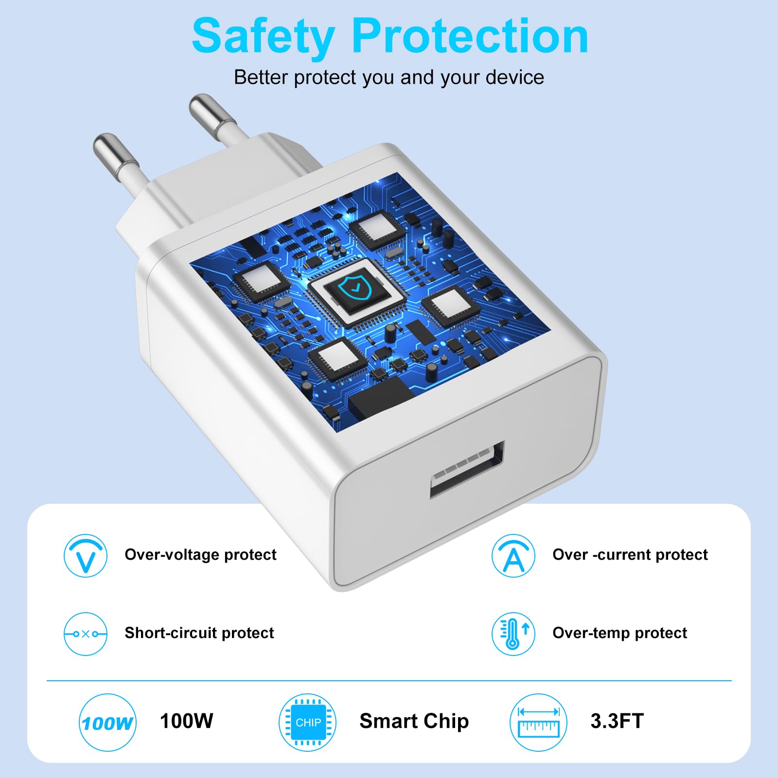 Chargeur Rapide Oppo Cu00e2ble Charge SuperVooc 80W Pour Oppo