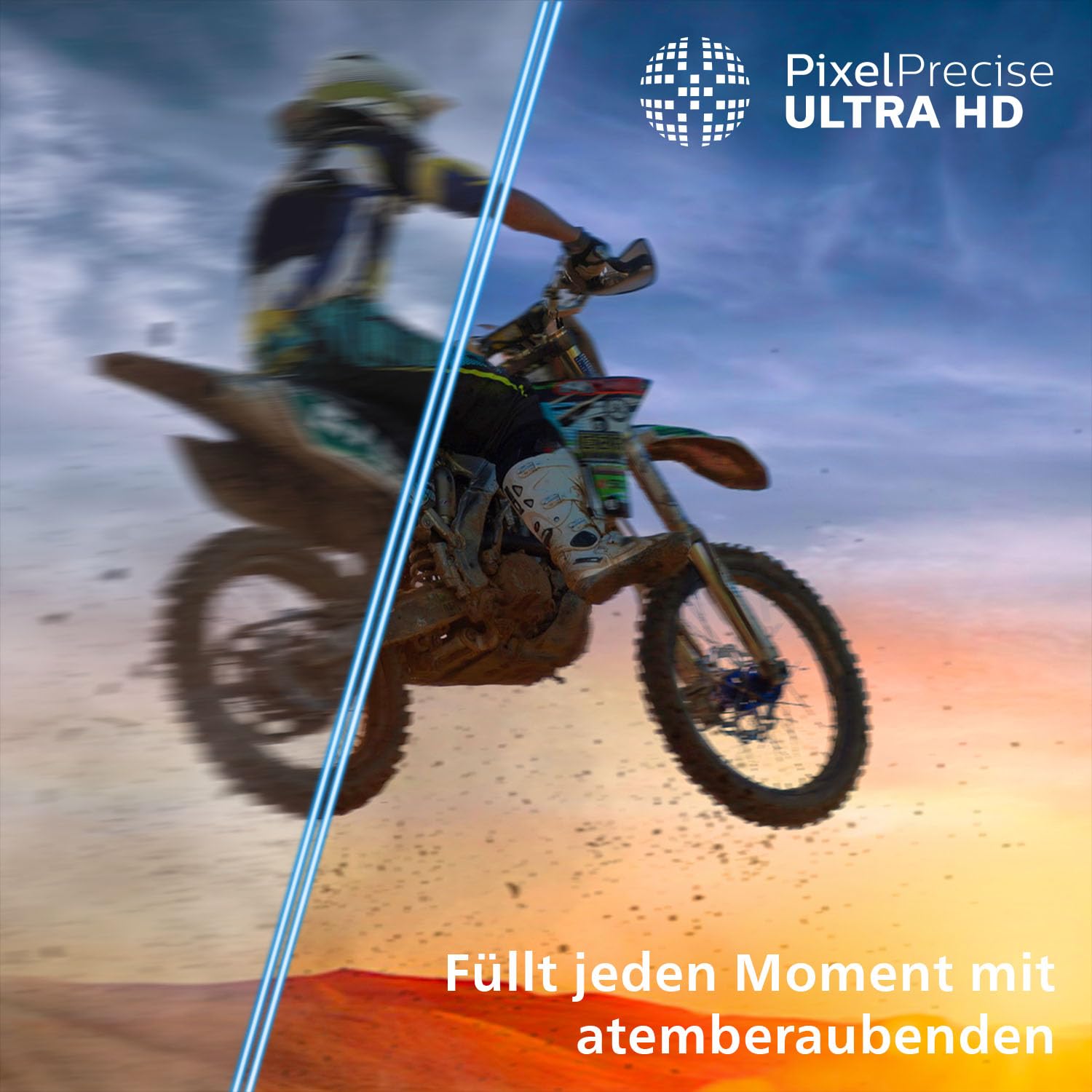 PHILIPS Ambilight 55PUS8200 4K LED Smart TV - 55 Zoll Display mit Pixel Precise Ultra HD, Titan OS, Dolby Vision und Dolby Atmos Sound, 2025