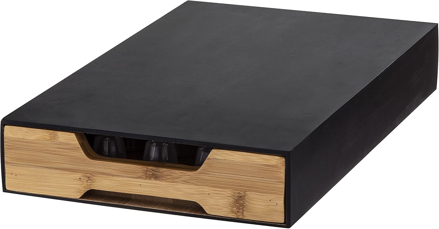Davis & Waddell Bamboo Coffee Machine Board with Capsule Drawer Bamboo