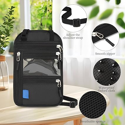 Pochette Tour De Cou Voyage Bloqueur RFID Sac De Passeport