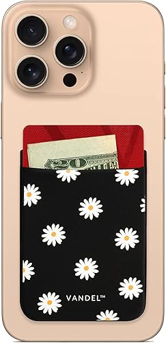 Vista 13 de Bolsillo de Vandel: cartera de tela adherible para teléfono celular Soporte para tarjeta de crédito para la parte posterior de la funda